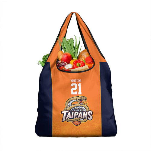 Basketball Custom Cairns Grocery Bag Simple Australian Dot Art - Aussie Hoodie