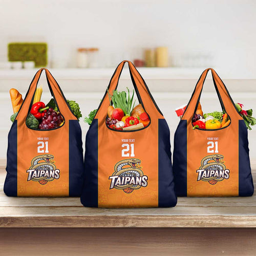 Basketball Custom Cairns Grocery Bag Simple Australian Dot Art - Aussie Hoodie