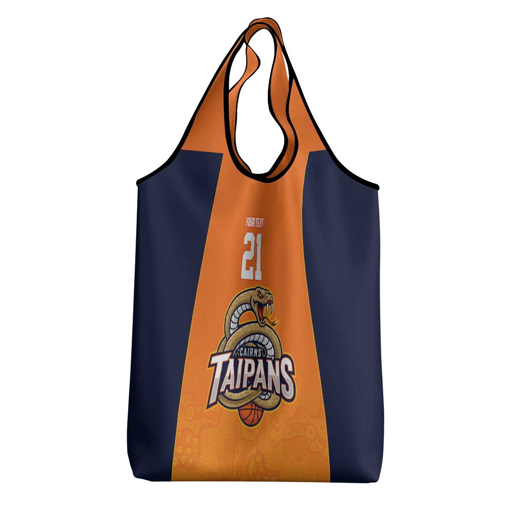Basketball Custom Cairns Grocery Bag Simple Australian Dot Art - Aussie Hoodie