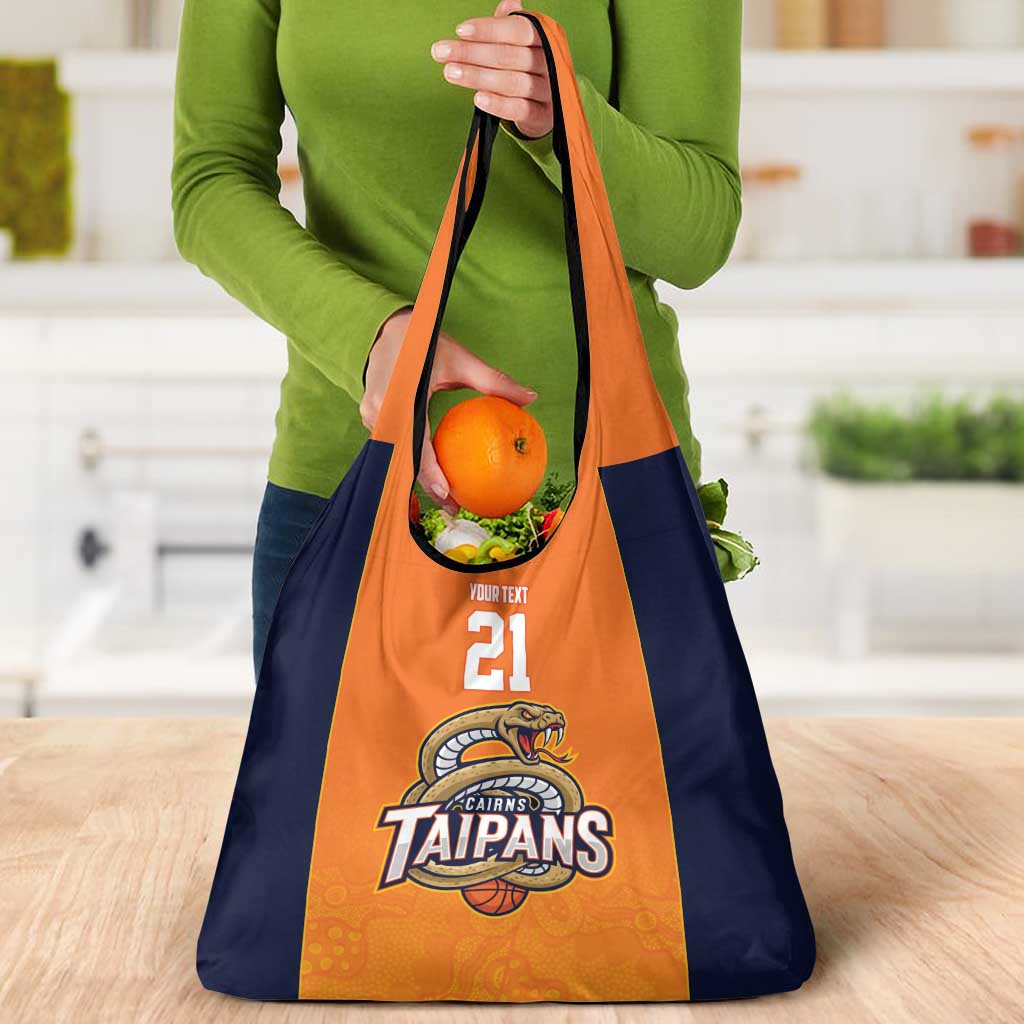 Basketball Custom Cairns Grocery Bag Simple Australian Dot Art - Aussie Hoodie
