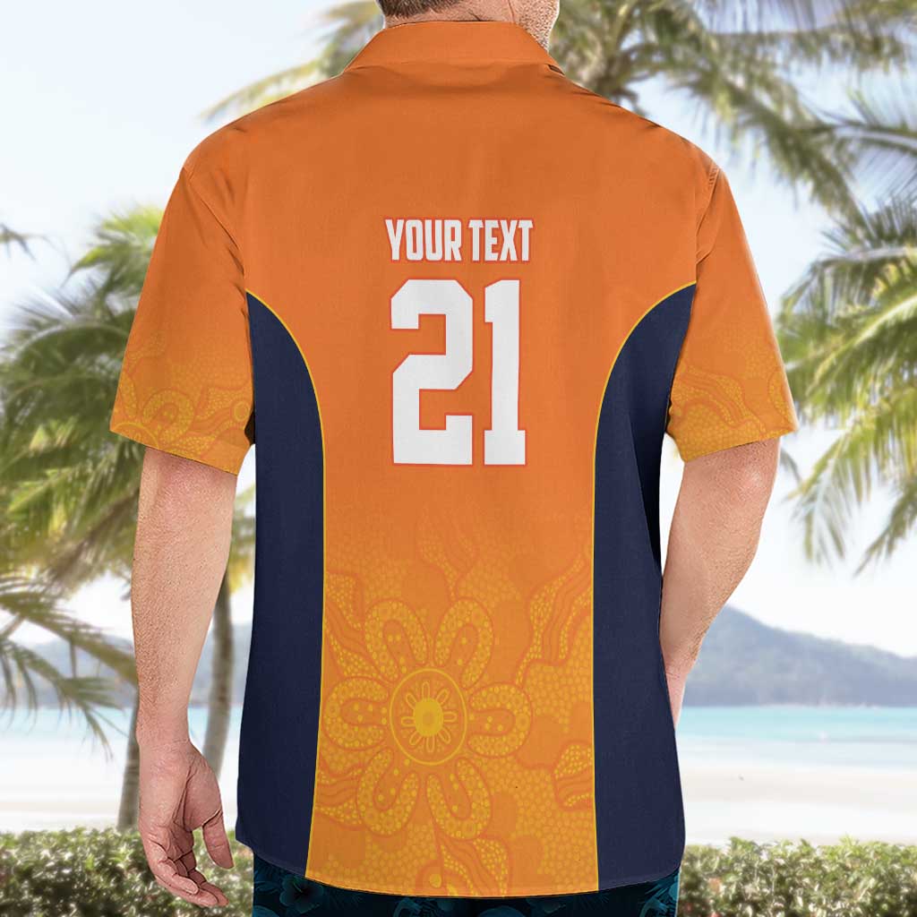 Basketball Custom Cairns Hawaiian Shirt Simple Australian Dot Art - Aussie Hoodie