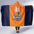 Basketball Custom Cairns Hooded Blanket Simple Australian Dot Art - Aussie Hoodie