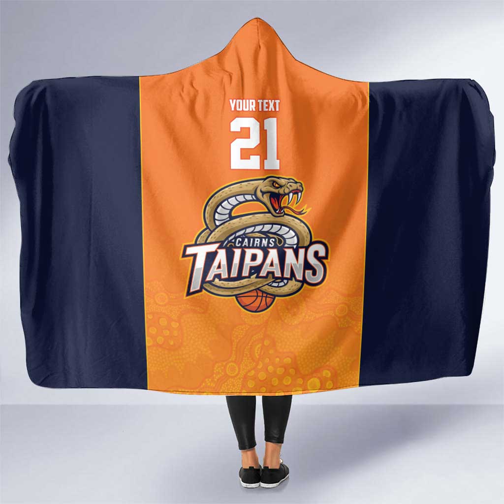 Basketball Custom Cairns Hooded Blanket Simple Australian Dot Art - Aussie Hoodie