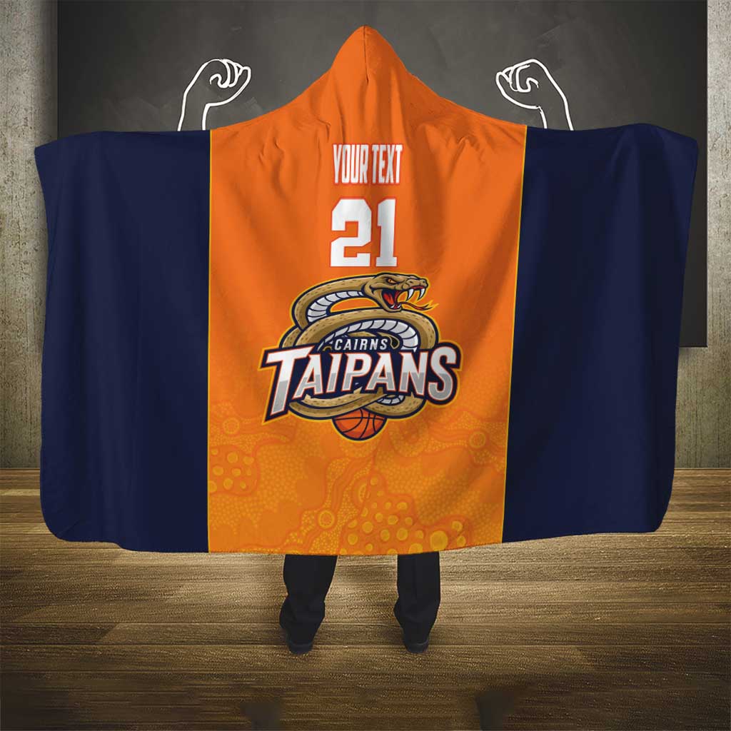 Basketball Custom Cairns Hooded Blanket Simple Australian Dot Art - Aussie Hoodie