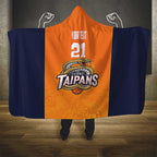 Basketball Custom Cairns Hooded Blanket Simple Australian Dot Art - Aussie Hoodie
