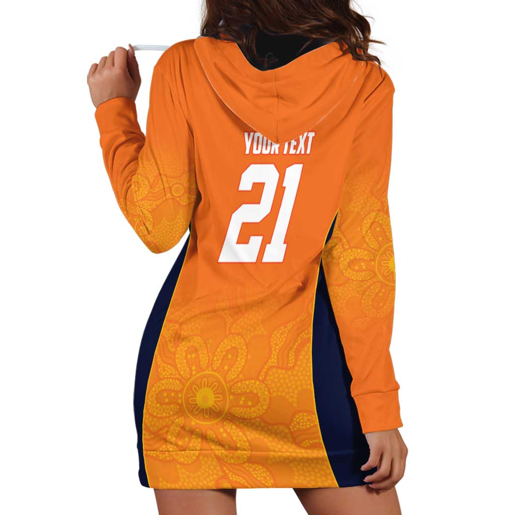 Basketball Custom Cairns Hoodie Dress Simple Australian Dot Art - Aussie Hoodie