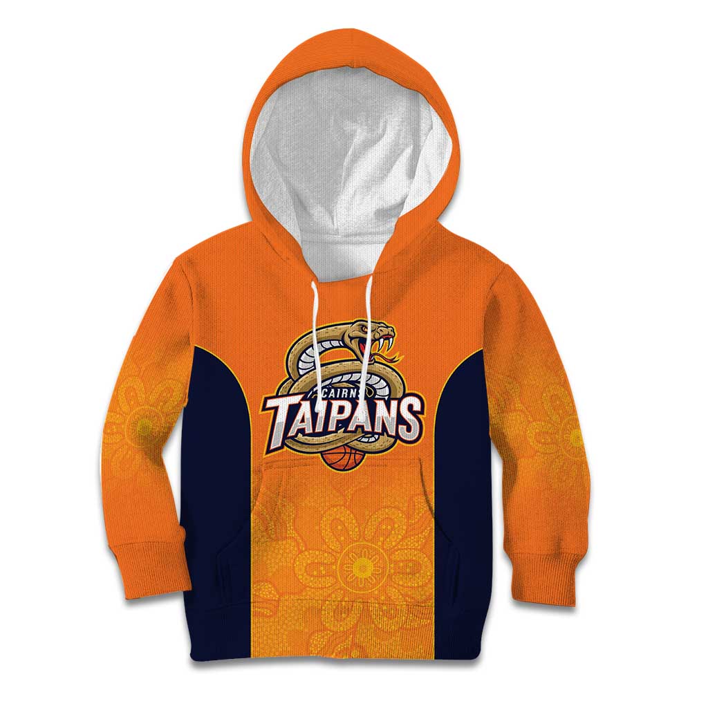 Basketball Custom Cairns Kid Hoodie Simple Australian Dot Art - Aussie Hoodie