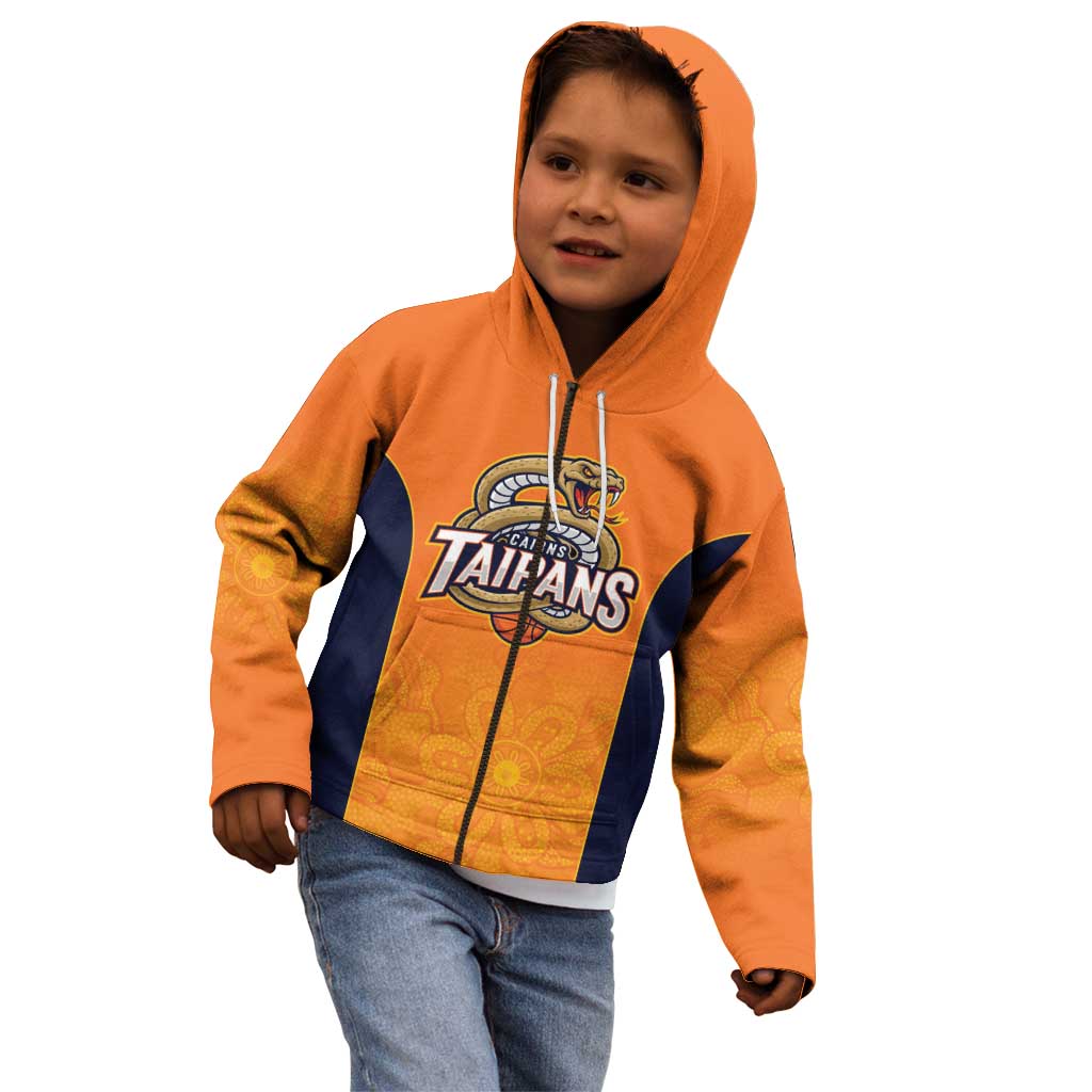 Basketball Custom Cairns Kid Hoodie Simple Australian Dot Art - Aussie Hoodie