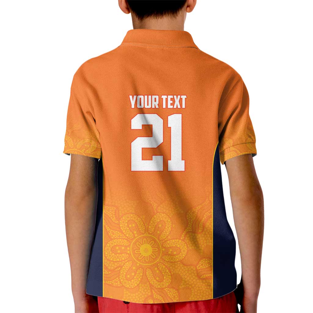 Basketball Custom Cairns Kid Polo Shirt Simple Australian Dot Art - Aussie Hoodie