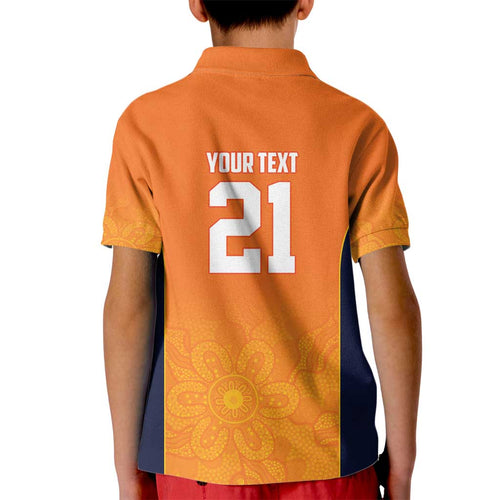 Basketball Custom Cairns Kid Polo Shirt Simple Australian Dot Art - Aussie Hoodie