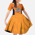Basketball Custom Cairns Kid Short Sleeve Dress Simple Australian Dot Art - Aussie Hoodie