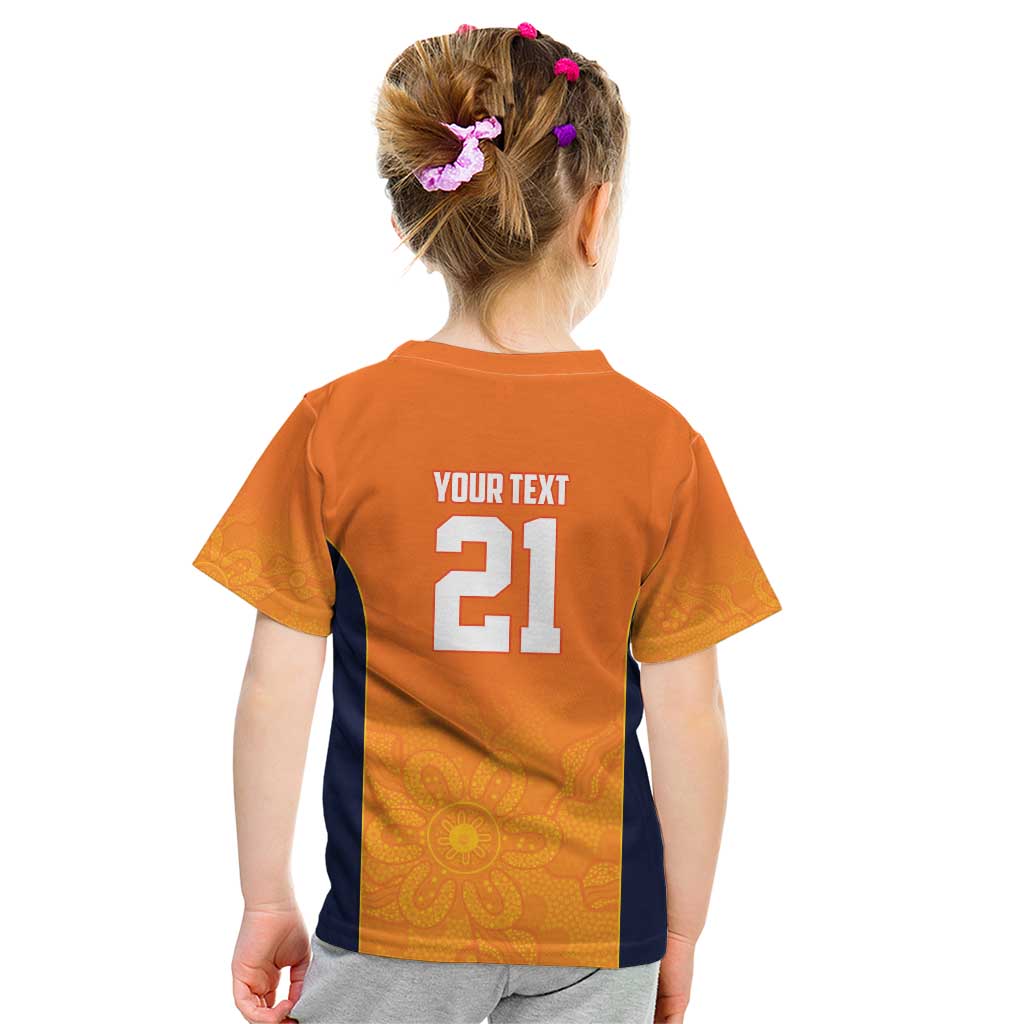 Basketball Custom Cairns Kid T Shirt Simple Australian Dot Art - Aussie Hoodie