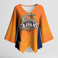 Basketball Custom Cairns Kimono Sleeve Blouse Simple Australian Dot Art - Aussie Hoodie