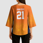 Basketball Custom Cairns Kimono Sleeve Blouse Simple Australian Dot Art - Aussie Hoodie