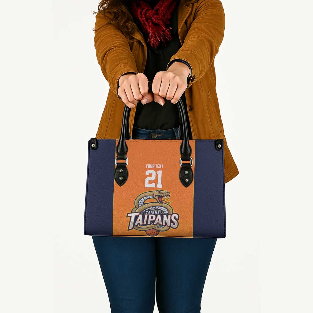 Basketball Custom Cairns Leather Bag Simple Australian Dot Art - Aussie Hoodie