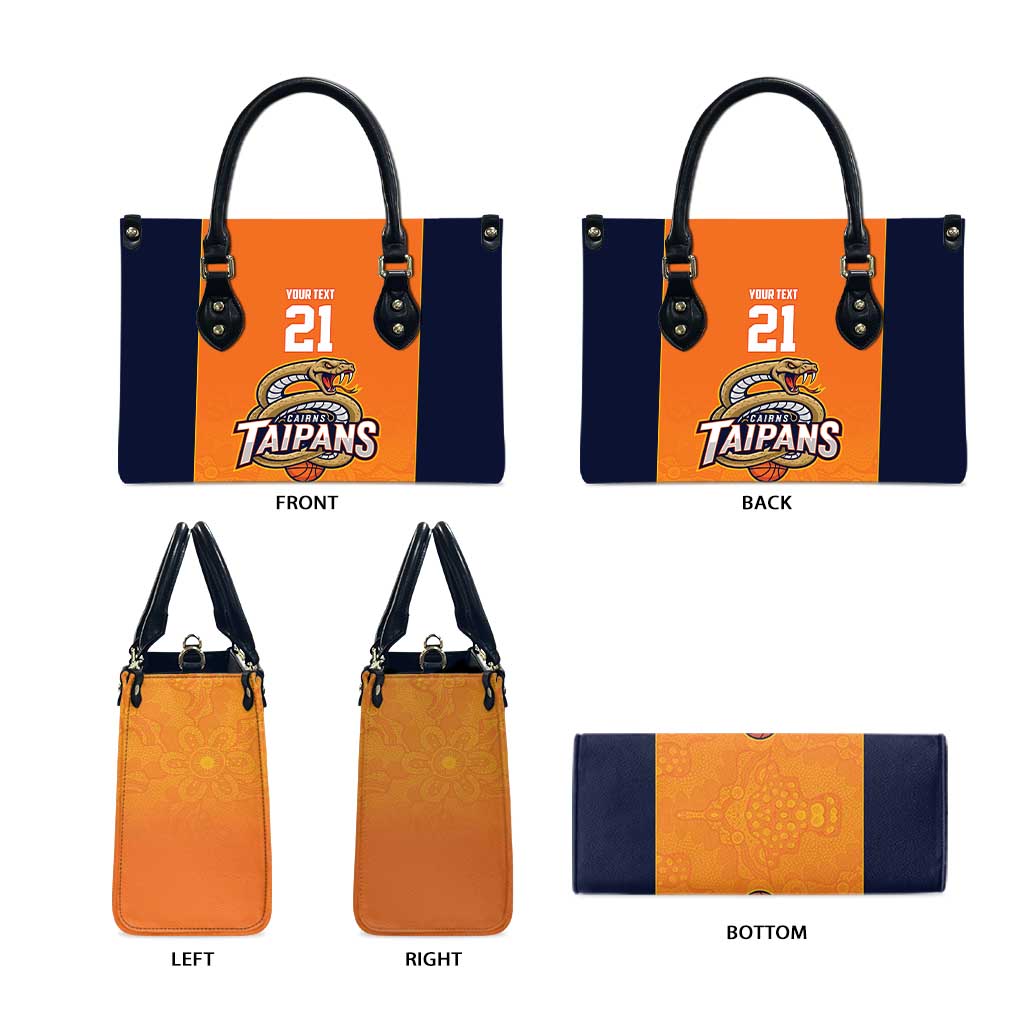 Basketball Custom Cairns Leather Bag Simple Australian Dot Art - Aussie Hoodie