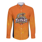 Basketball Custom Cairns Long Sleeve Button Shirt Simple Australian Dot Art - Aussie Hoodie