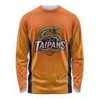 Basketball Custom Cairns Long Sleeve Shirt Simple Australian Dot Art - Aussie Hoodie