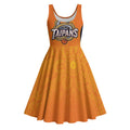 Basketball Custom Cairns Midi Dress Simple Australian Dot Art - Aussie Hoodie