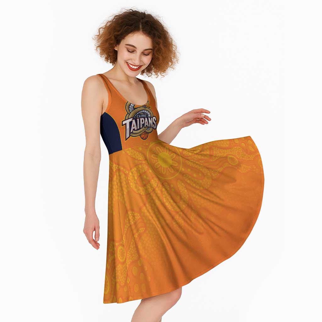 Basketball Custom Cairns Midi Dress Simple Australian Dot Art - Aussie Hoodie