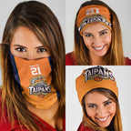 Basketball Custom Cairns Neck Gaiter Simple Australian Dot Art LT9