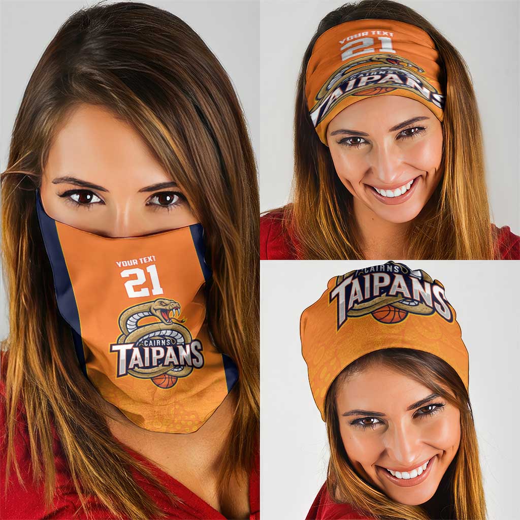 Basketball Custom Cairns Neck Gaiter Simple Australian Dot Art LT9