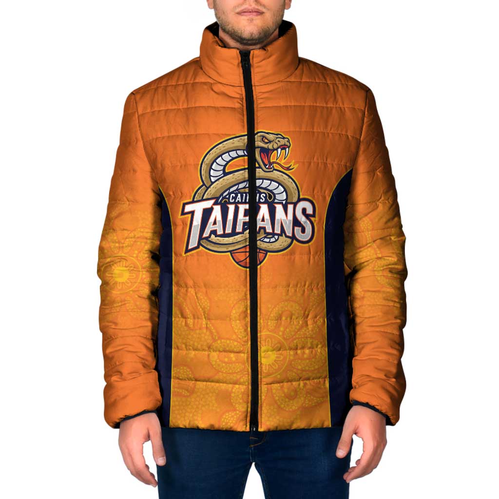 Basketball Custom Cairns Padded Jacket Simple Australian Dot Art - Aussie Hoodie