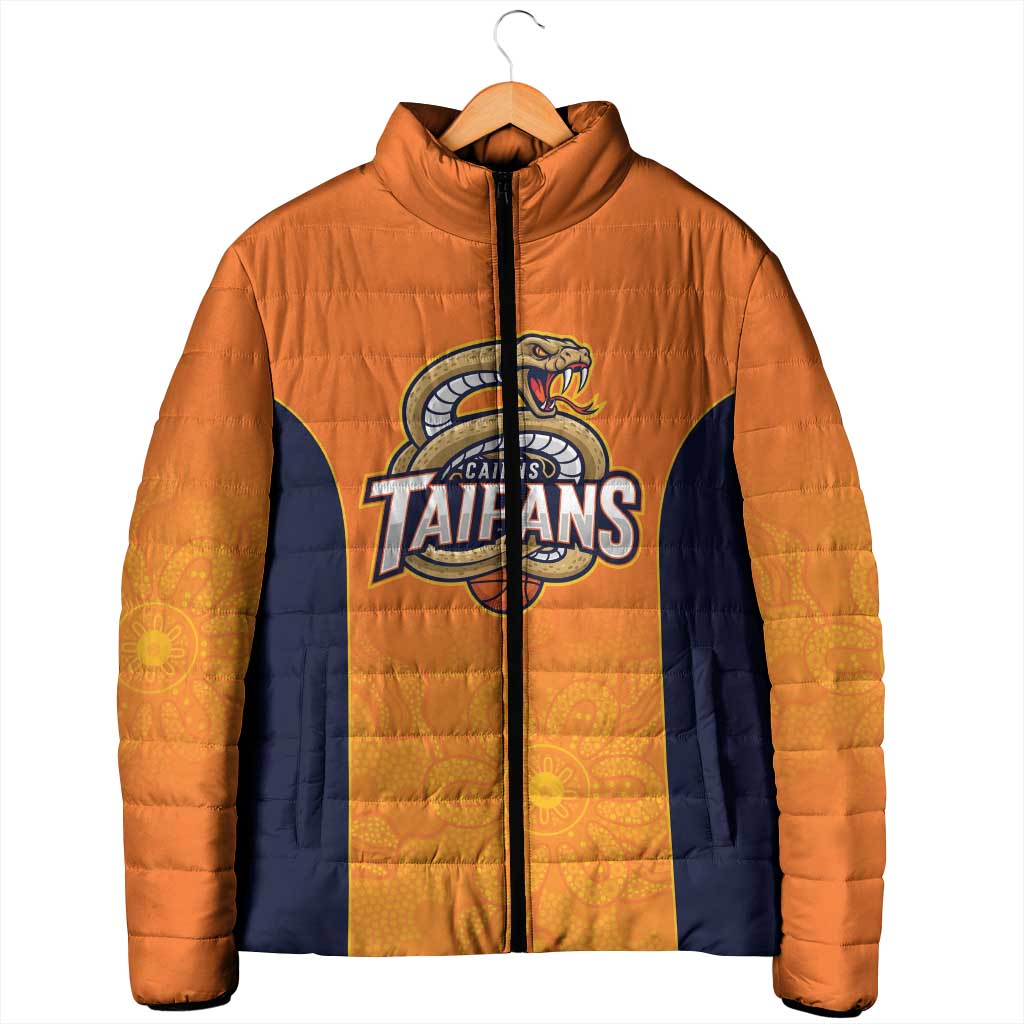 Basketball Custom Cairns Padded Jacket Simple Australian Dot Art - Aussie Hoodie