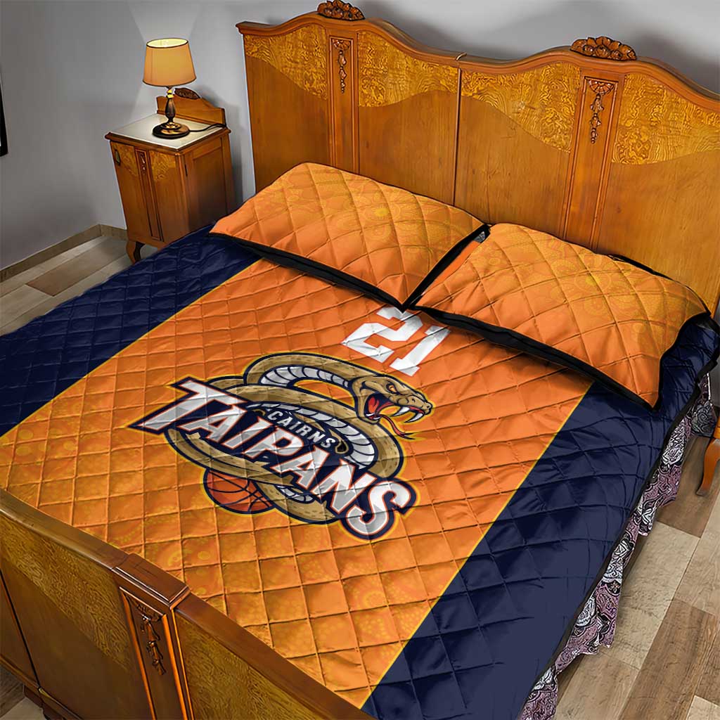 Basketball Custom Cairns Quilt Bed Set Simple Australian Dot Art - Aussie Hoodie