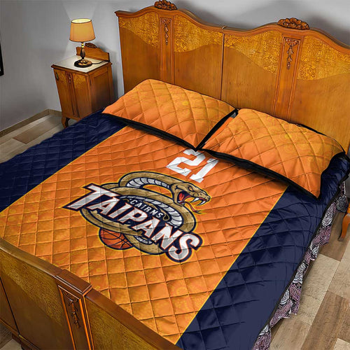 Basketball Custom Cairns Quilt Bed Set Simple Australian Dot Art - Aussie Hoodie