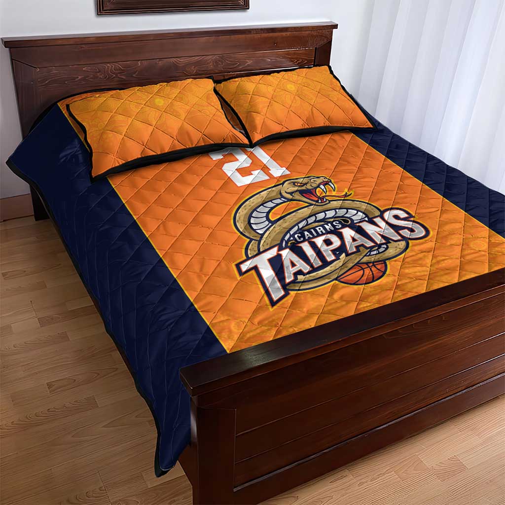 Basketball Custom Cairns Quilt Bed Set Simple Australian Dot Art - Aussie Hoodie