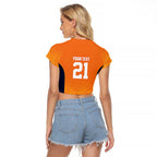 Basketball Custom Cairns Raglan Cropped T Shirt Simple Australian Dot Art - Aussie Hoodie