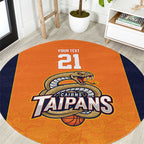 Basketball Custom Cairns Round Carpet Simple Australian Dot Art - Aussie Hoodie