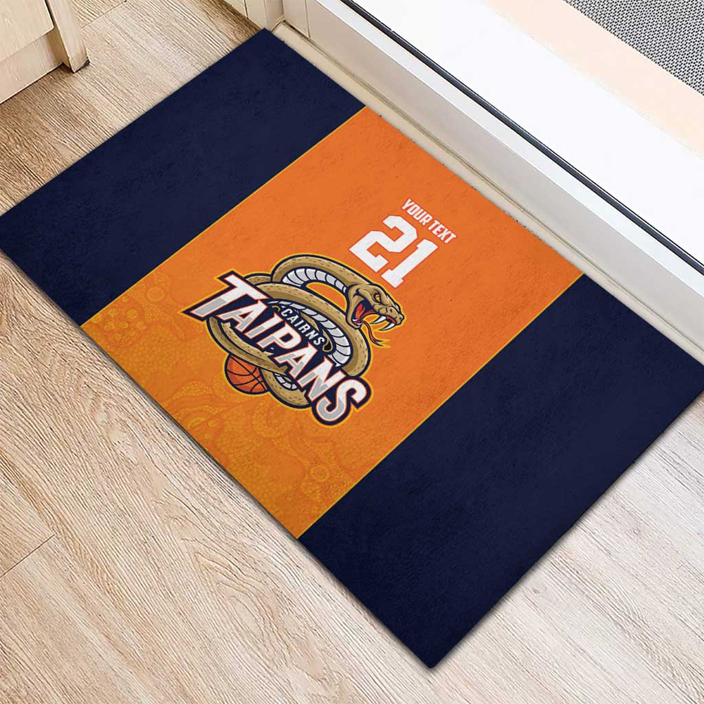 Basketball Custom Cairns Rubber Doormat Simple Australian Dot Art - Aussie Hoodie