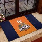 Basketball Custom Cairns Rubber Doormat Simple Australian Dot Art - Aussie Hoodie