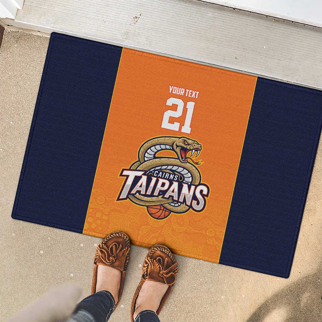 Basketball Custom Cairns Rubber Doormat Simple Australian Dot Art - Aussie Hoodie