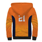 Basketball Custom Cairns Sherpa Hoodie Simple Australian Dot Art - Aussie Hoodie