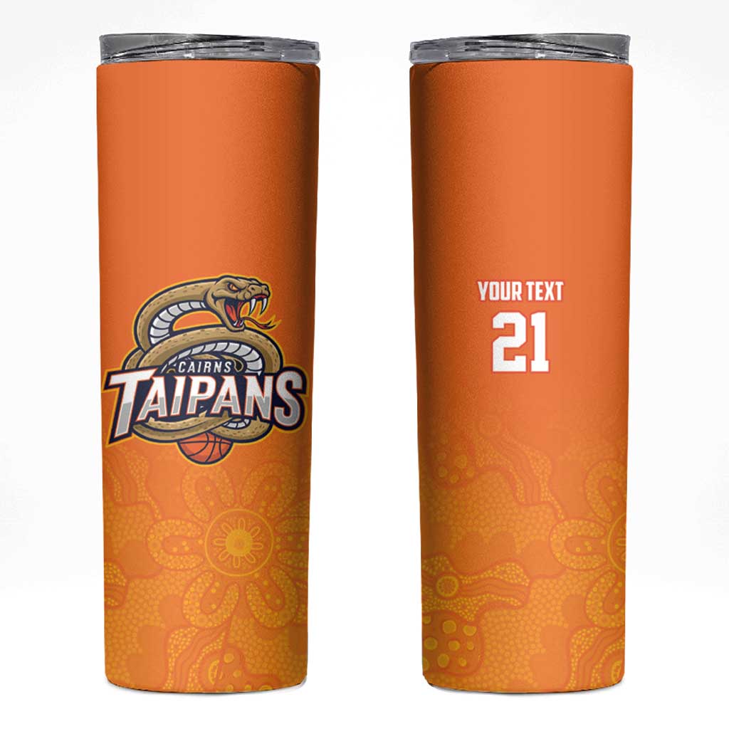 Basketball Custom Cairns Skinny Tumbler Simple Australian Dot Art - Aussie Hoodie