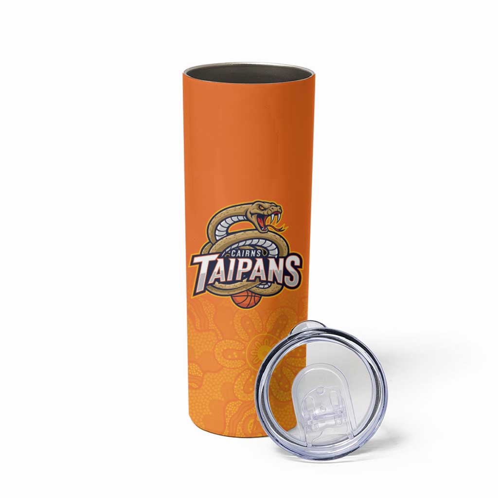 Basketball Custom Cairns Skinny Tumbler Simple Australian Dot Art - Aussie Hoodie