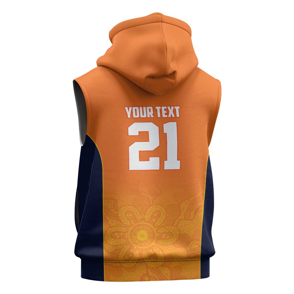 Basketball Custom Cairns Sleeveless Hoodie Simple Australian Dot Art - Aussie Hoodie