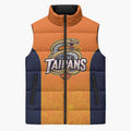 Basketball Custom Cairns Sleeveless Puffer Jacket Simple Australian Dot Art - Aussie Hoodie
