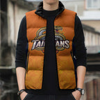 Basketball Custom Cairns Sleeveless Puffer Jacket Simple Australian Dot Art - Aussie Hoodie
