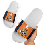 Basketball Custom Cairns Slide Sandals Simple Australian Dot Art - Aussie Hoodie