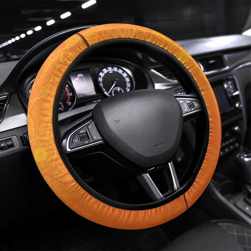 Basketball Cairns Steering Wheel Cover Simple Australian Dot Art - Aussie Hoodie