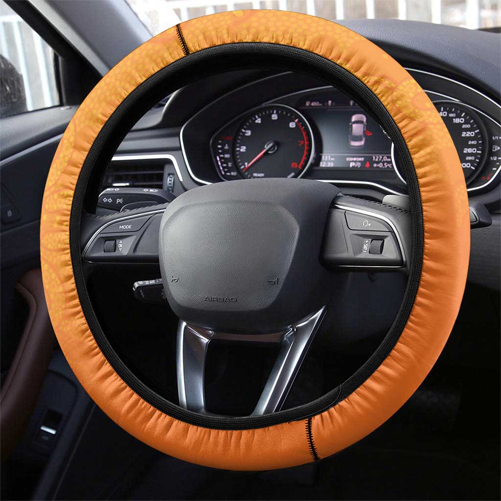 Basketball Cairns Steering Wheel Cover Simple Australian Dot Art - Aussie Hoodie