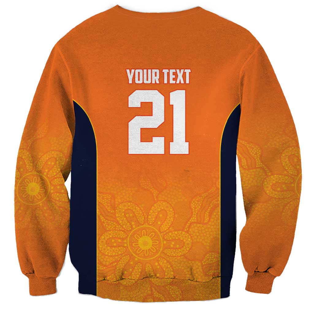 Basketball Custom Cairns Sweatshirt Simple Australian Dot Art - Aussie Hoodie