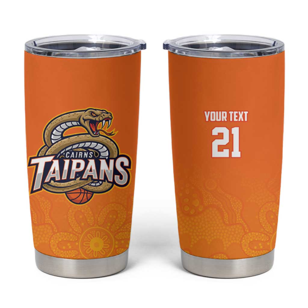 Basketball Custom Cairns Tumbler Cup Simple Australian Dot Art - Aussie Hoodie