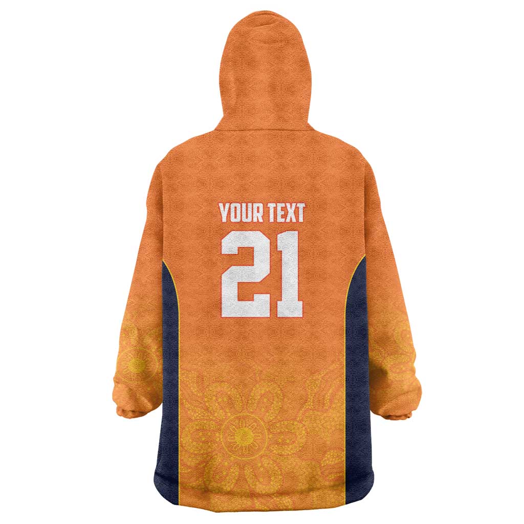 Basketball Custom Cairns Wearable Blanket Hoodie Simple Australian Dot Art - Aussie Hoodie