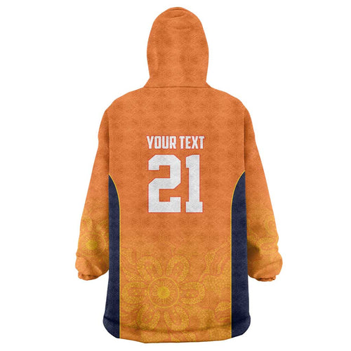 Basketball Custom Cairns Wearable Blanket Hoodie Simple Australian Dot Art - Aussie Hoodie