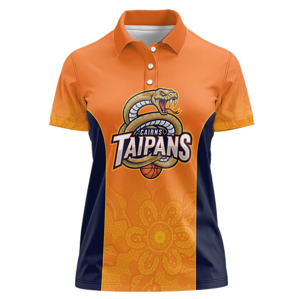 Basketball Custom Cairns Women Polo Shirt Simple Australian Dot Art - Aussie Hoodie